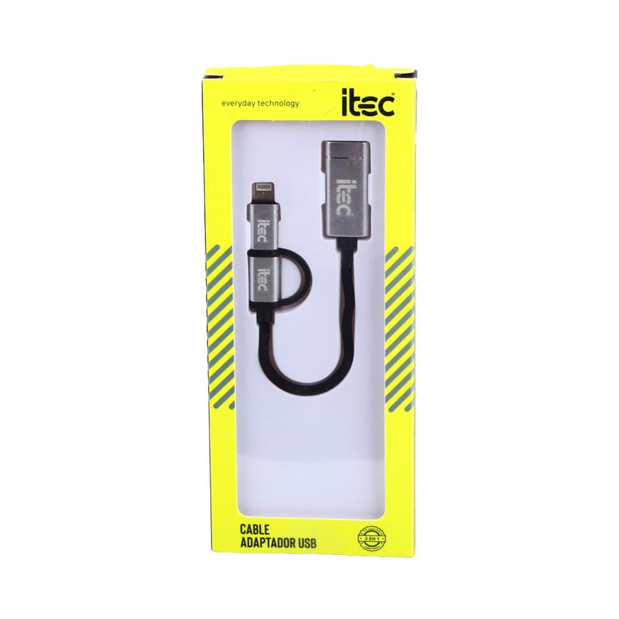 Adaptador Usb Itec Tipo Otg 2&nbsp;En&nbsp;1X1 image number 0