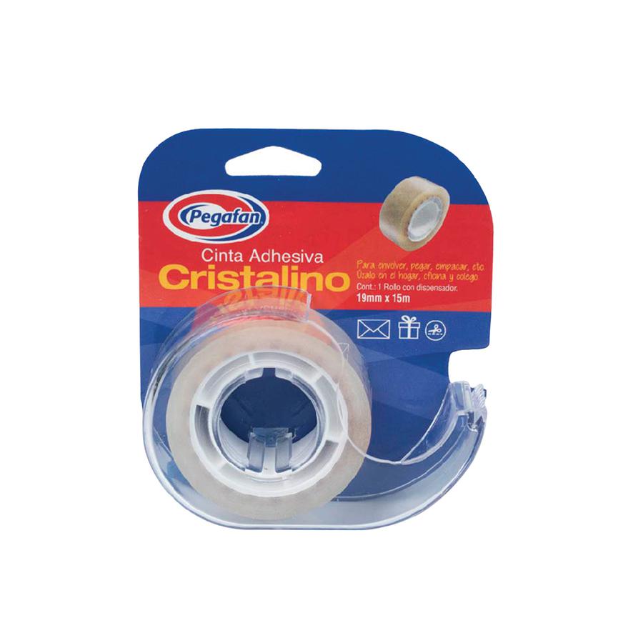 Cinta Adhesiva Pegafan Cristalino 3/4'' X 25 Yd Con Dispensador image number 0