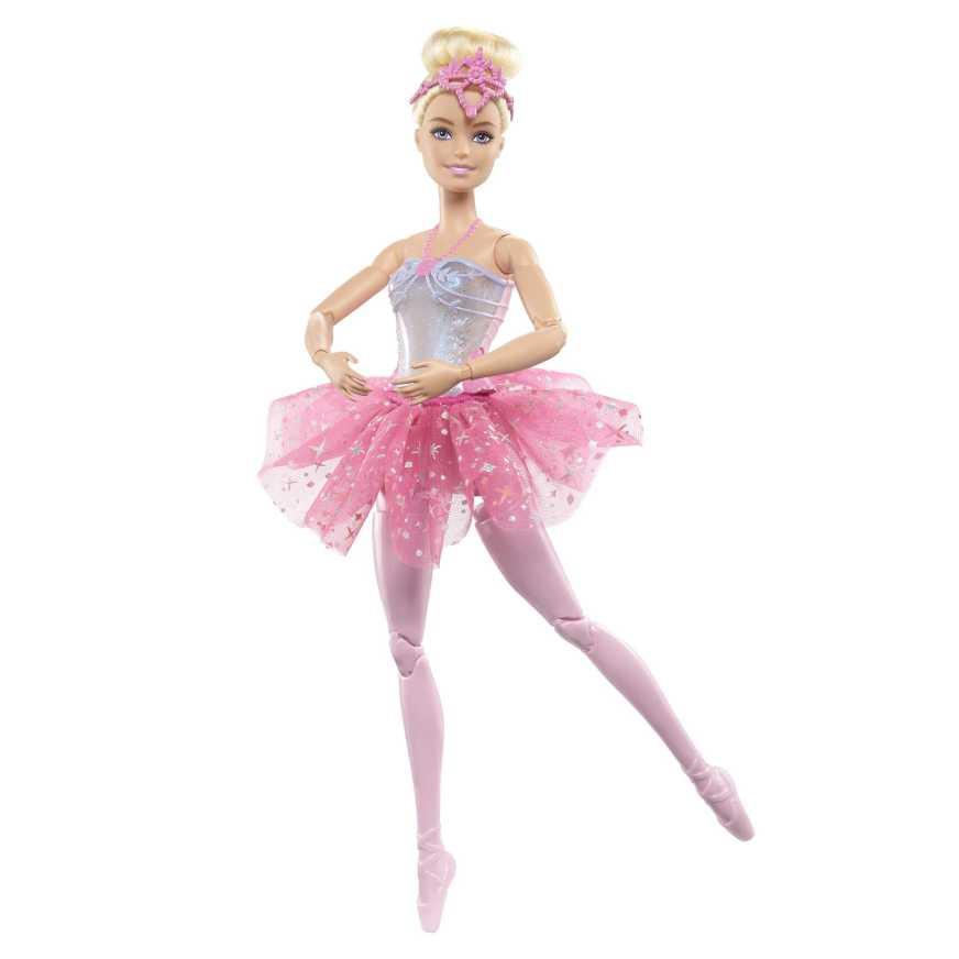 Mu&ntilde;eca Barbie Fantas&iacute;a Bailarina Luces Brillantes Tut&uacute; Rosa image number 0