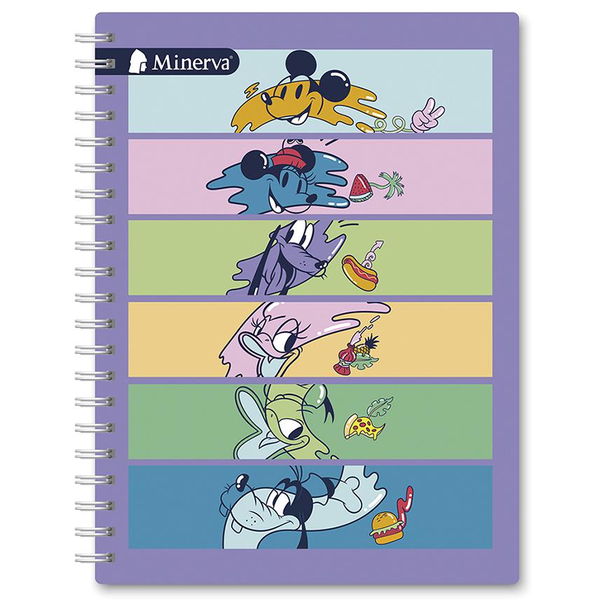 Cuaderno Cuadriculado Anillado Minerva A4 Disney Tapa Dura Surtido 150 Hojas image number 0