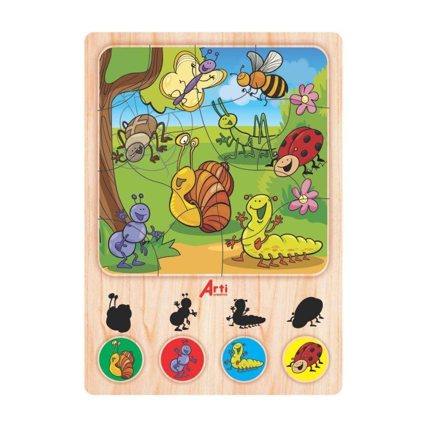 Rompecabezas Arti Creativo Encaje Bichitos 17 Piezas image number 0