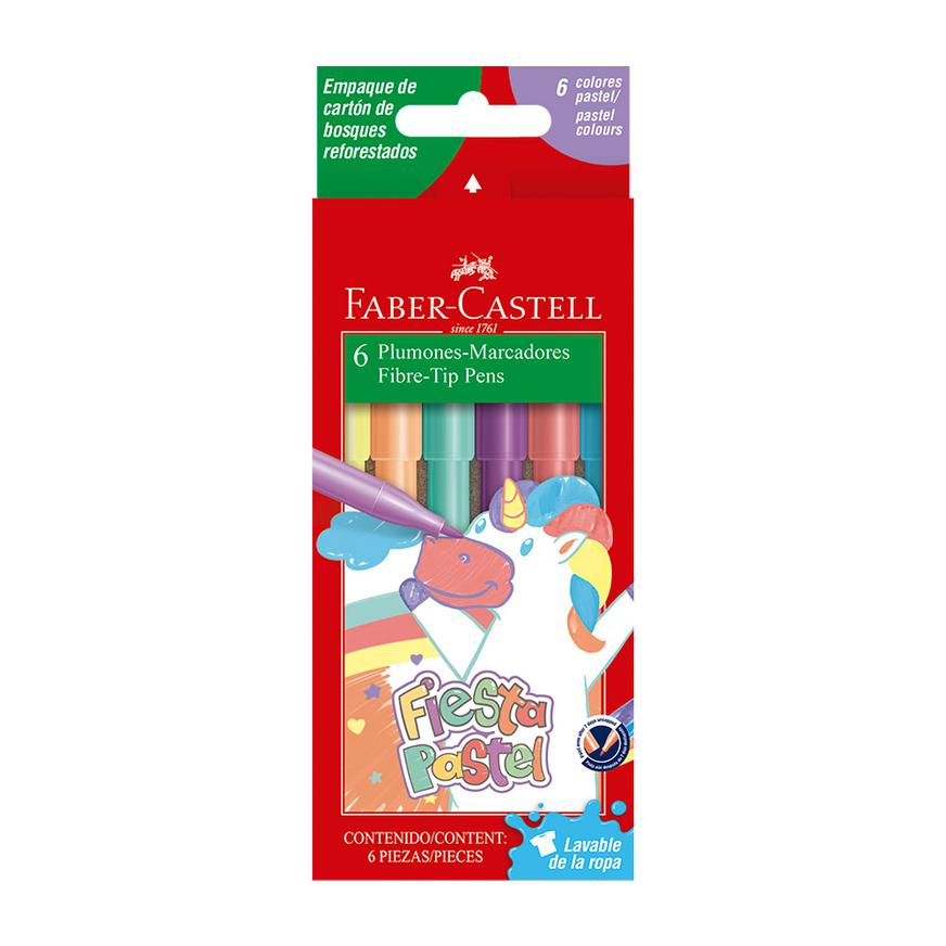 Plum&oacute;n Delgado Faber Castell Fiesta 45 Pastel X 6 Und image number 0
